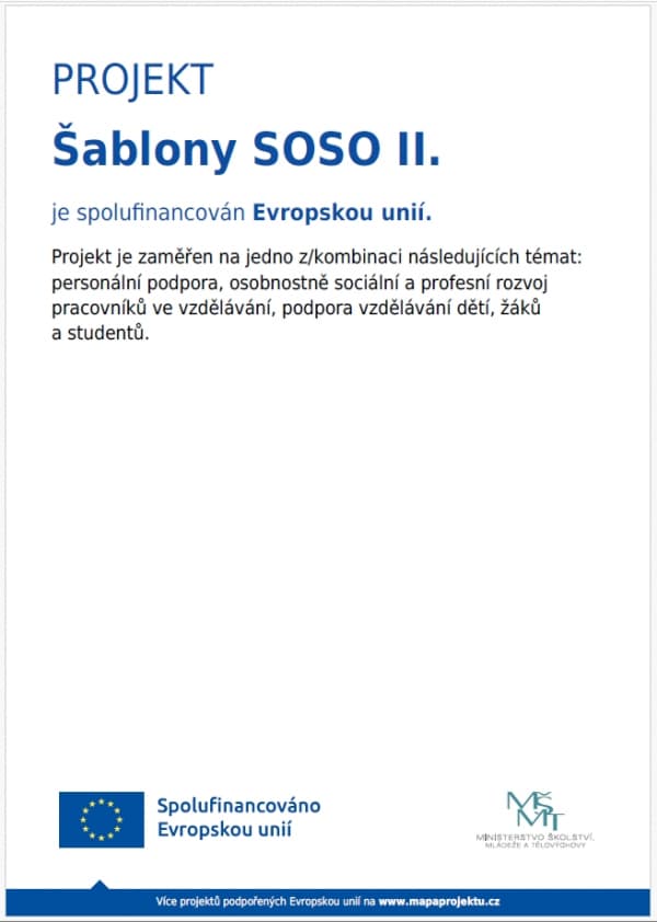 Šablony SOŠO II